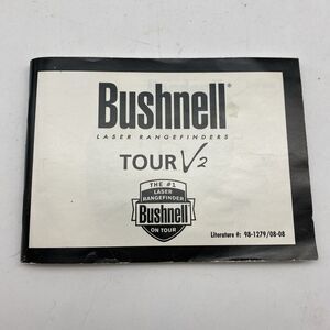 Bushnell‎ GOLF TOUR V2 Owner's Manual Instruction Booklet Laser Rangefinder